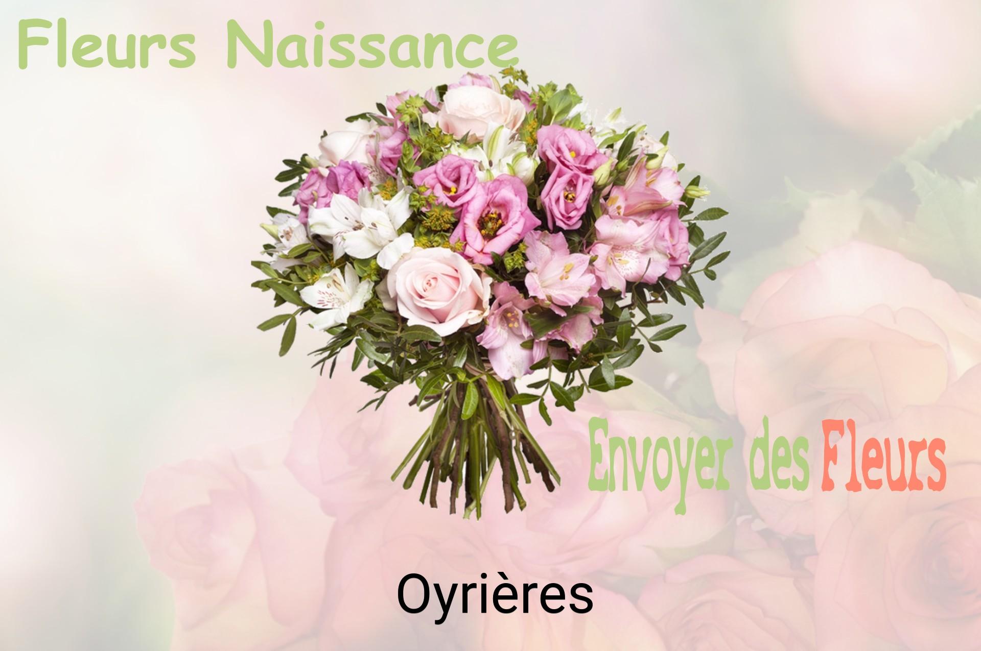 Bouquet de fleurs de naissance livré à Oyrières